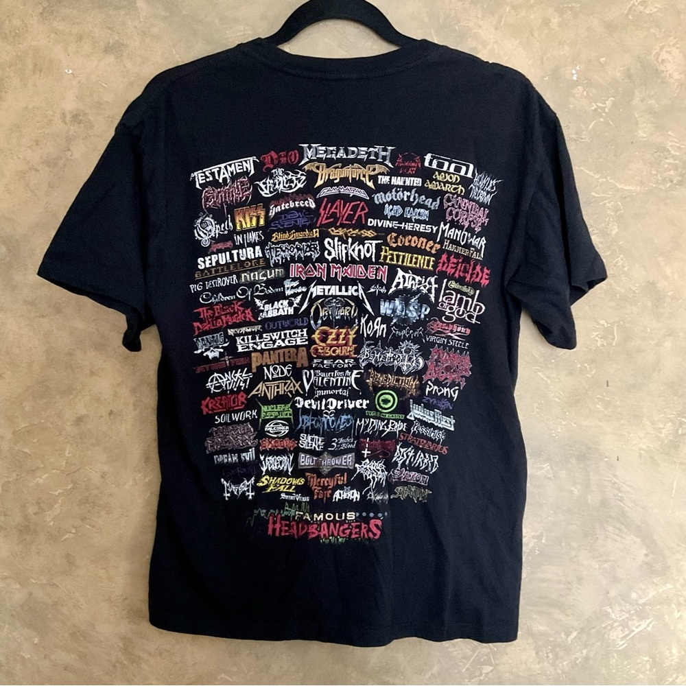 Taboo Famous Headbangers Rock Heavy Metal Band Tee